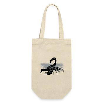 Scorpio Black White Contrast Design - Gift Bag for Bottles - nature - Front