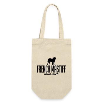 French Mastiff what else Hundespruch Wilsigns - Geschenkbeutel für Flaschen - Natur - Vorne