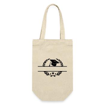 Passed in laurel wreath - Gift Bag for Bottles - nature - Front