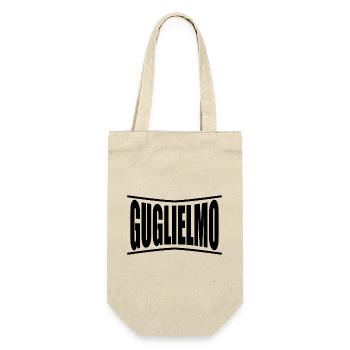 Name T-Shirt Guglielmo T-Shirt Geschenkidee - Geschenkbeutel für Flaschen - Natur - Vorne