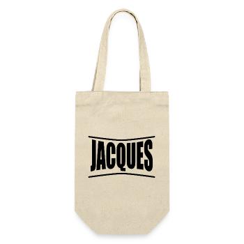 nom t-shirt Jacques t-shirt idée cadeau - Sac à bouteille - nature - Devant