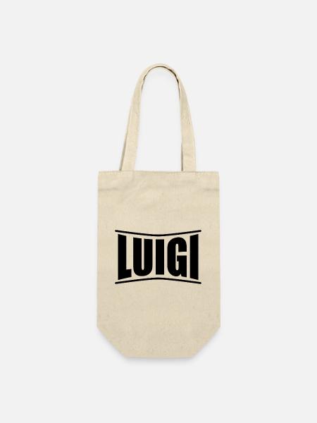 Luigi T-Shirt T-Shirt Geschenkidee - Geschenkbeutel für Flaschen - Natur