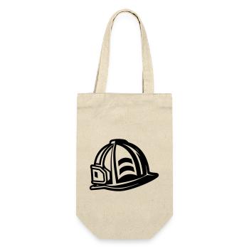 Firefighter helmet - Gift Bag for Bottles - nature - Front