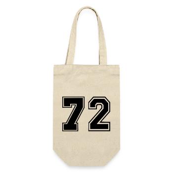 72 - Geschenkbeutel für Flaschen - Natur - Vorne