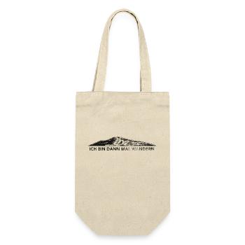 Ich Bin Dann Mal Wandern - (6) - Geschenkbeutel für Flaschen - Natur - Vorne