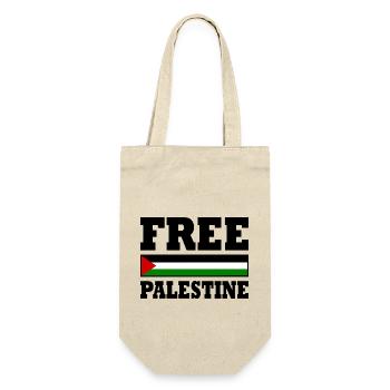 Free palestine - Sac à bouteille - nature - Devant
