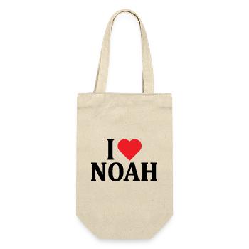 t-shirt j’aime Noah t-shirt idée cadeau - Sac à bouteille - nature - Devant
