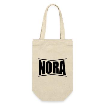 Nora T-Shirt T-Shirt Geschenkidee - Geschenkbeutel für Flaschen - Natur - Vorne