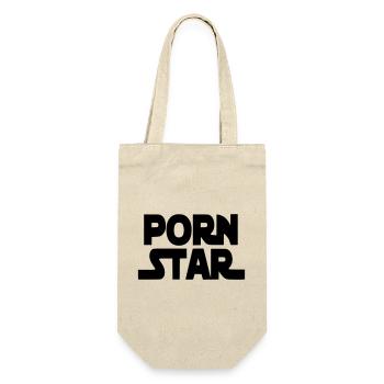 Nur für die echten Pornostars. Humor* - Geschenkbeutel für Flaschen - Natur - Vorne