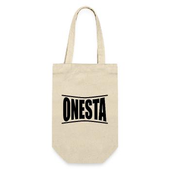 T-Shirt Onesta T-Shirt Geschenkidee - Geschenkbeutel für Flaschen - Natur - Vorne