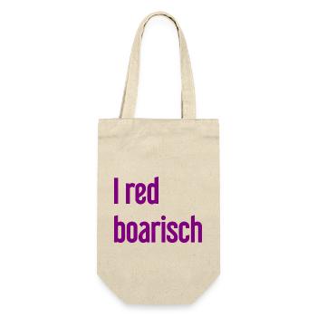 I red boarisch - Geschenkbeutel für Flaschen - Natur - Vorne