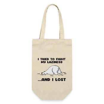 J’ai essayé de combattre ma paresse et j’ai perdu - Sac à bouteille - nature - Devant