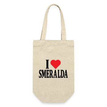 t-shirt I love Smeralda t-shirt gift idea - Gift Bag for Bottles - nature - Front