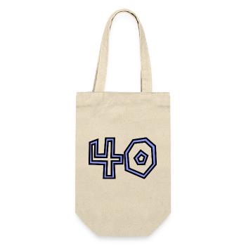 40. 40 YEARS. 40th ANNIVERSARY. 40TH ANNIVERSARY. - Gift Bag for Bottles - nature - Front