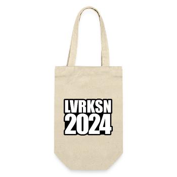 LVRKSN - Leverkusen - Deutscher Meister 2024 - Geschenkbeutel für Flaschen - Natur - Vorne