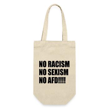 no racism no sexism no afd - Gift Bag for Bottles - nature - Front