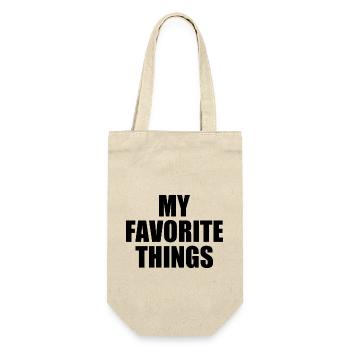 my favorite things - Geschenkbeutel für Flaschen - Natur - Vorne