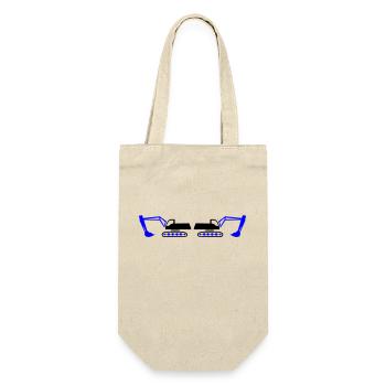 bagger 2 - Geschenkbeutel für Flaschen - Natur - Vorne