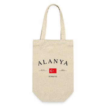 Alanya Türkei – Urlaub Souvenir & Geschenk - Geschenkbeutel für Flaschen - Natur - Vorne