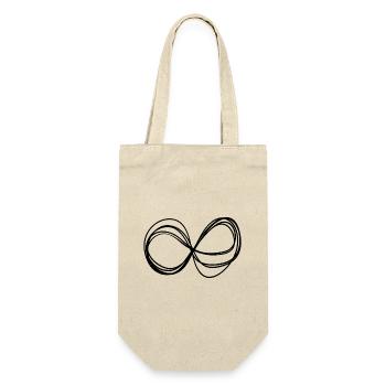 Abstrakt, unendlich, unendlich, immer anders - Geschenkbeutel für Flaschen - Natur - Vorne