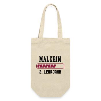 Painter training 2nd year apprenticeship Painter apprenticeship Painter - Gift Bag for Bottles - nature - Front