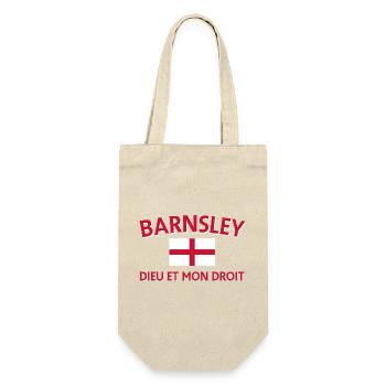 Barnsley-Emblem England-Flagge - Geschenkbeutel für Flaschen - Natur - Vorne