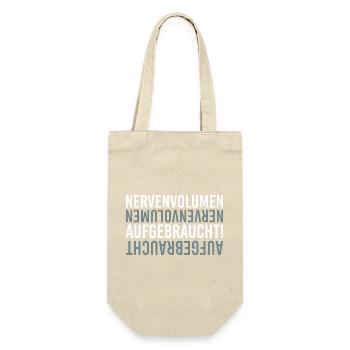Nerve volume used up - Gift Bag for Bottles - nature - Front