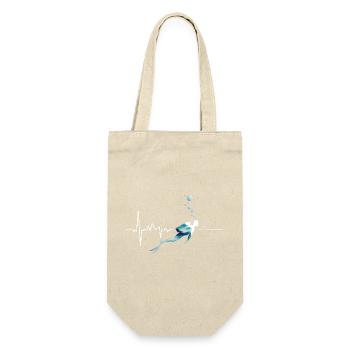 Diving Heartbeat - Logo de plongée sous-marine cool - Sac à bouteille - nature - Devant