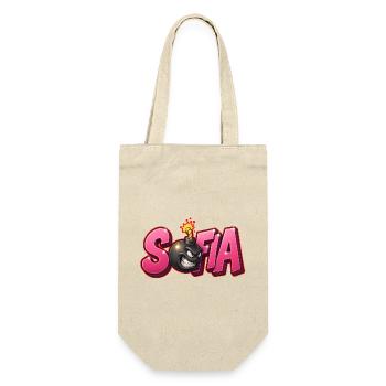 Sofia Graffiti Name Bomb Graffité 3D - Gift Bag for Bottles - nature - Front