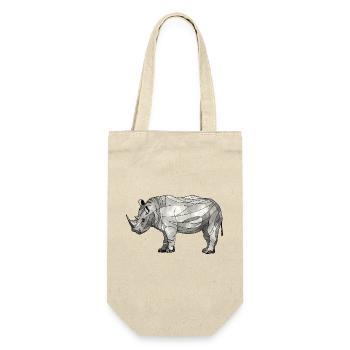 rhinocéros - Sac à bouteille - nature - Devant