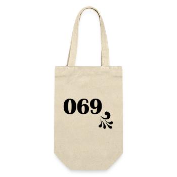 Frankfurt 069 Design by Bembeltown for Frankfurters - Gift Bag for Bottles - nature - Front
