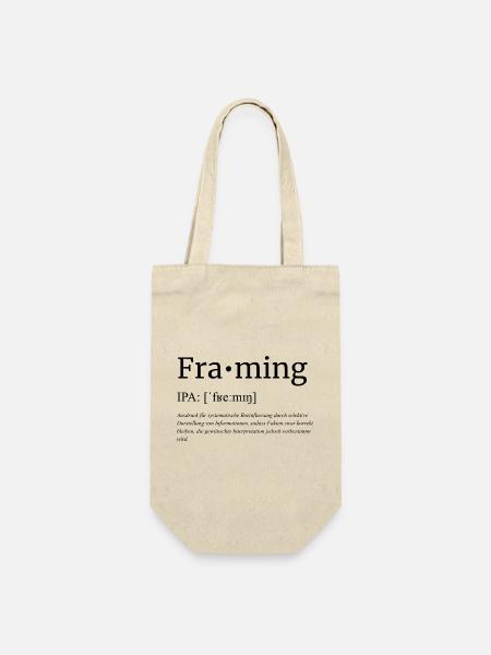 Framing - Geschenkbeutel für Flaschen - Natur