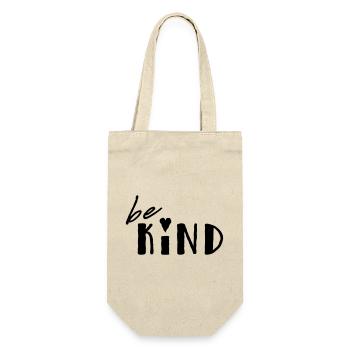 Be Kind - Gift Bag for Bottles - nature - Front