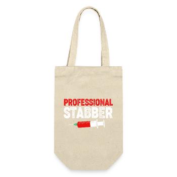 Phlebotomist Nurse Nurse Blood Sampling - Gift Bag for Bottles - nature - Front