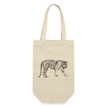 TIGER - Geschenkbeutel für Flaschen - Natur - Vorne