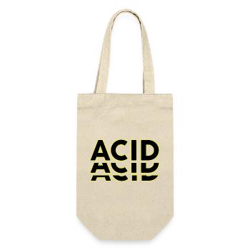 Acid Techno Amelie Hard Dark Beats - Gift Bag for Bottles - nature - Front