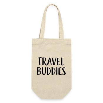 Travel buddies - Geschenkbeutel für Flaschen - Natur - Vorne