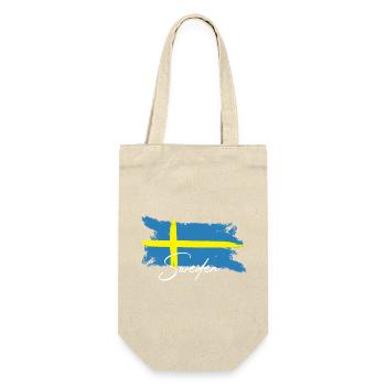 Schweden Skandinavien  - Geschenkbeutel für Flaschen - Natur - Vorne