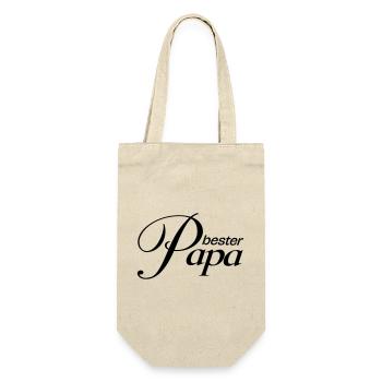 Best dad! - Gift Bag for Bottles - nature - Front