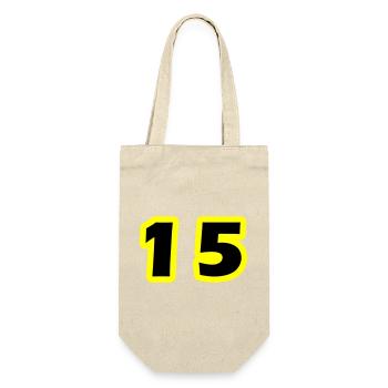 Symbole numérique 15 - Sac à bouteille - nature - Devant