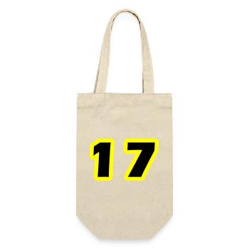 17 Number Symbol - Gift Bag for Bottles - nature - Front