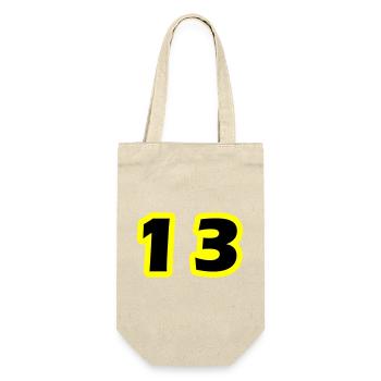 Symbole numérique 13 - Sac à bouteille - nature - Devant