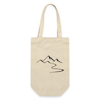 Mountains Outline Silhouette - Gift Bag for Bottles - nature - Front