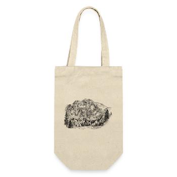 Schermberg Silhouette Hetzau Totes Gebirge Design - Gift Bag for Bottles - nature - Front