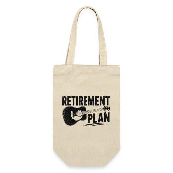 Retirement Plan Guitar - Geschenkbeutel für Flaschen - Natur - Vorne