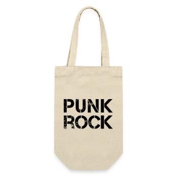 Punkrock-Logo - Geschenkbeutel für Flaschen - Natur - Vorne