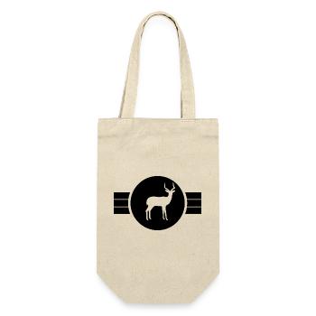 Antelope Silhouette - Gift Bag for Bottles - nature - Front
