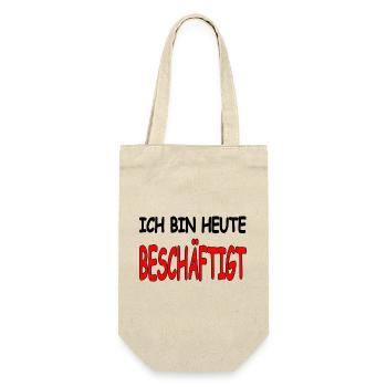 Beschäftigt - Geschenkbeutel für Flaschen - Natur - Vorne