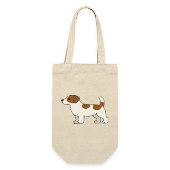Beagle Cartoon Dog White Brown - Gift Bag for Bottles - nature - Front