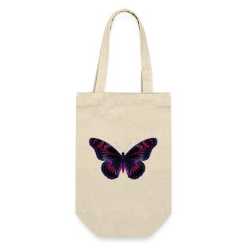 Papillon néon holographique - Sac à bouteille - nature - Devant